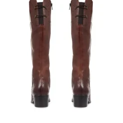 Women Rachel Slim Calf Fit Leather Rider Boots -