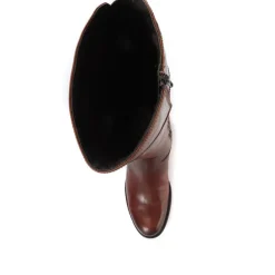 Women Rachel Slim Calf Fit Leather Rider Boots -