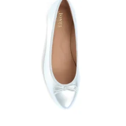 Women Jones Bootmaker Soleil Leather Low Ballet Pumps -