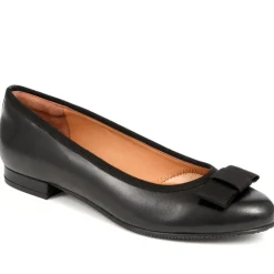 Women Jones Bootmaker Soleil Leather Low Ballet Pumps -