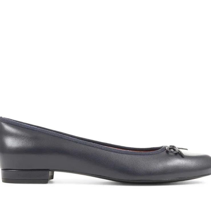 Women Jones Bootmaker Soleil Leather Low Ballet Pumps -