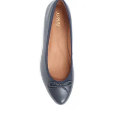 Women Jones Bootmaker Soleil Leather Low Ballet Pumps -