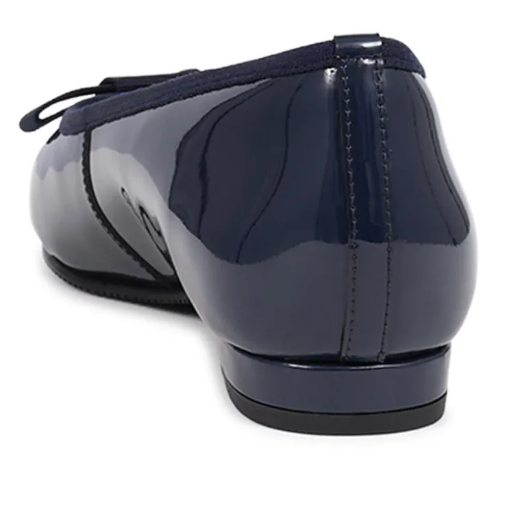 Women Soleil Wide Leather Ballet Pumps -