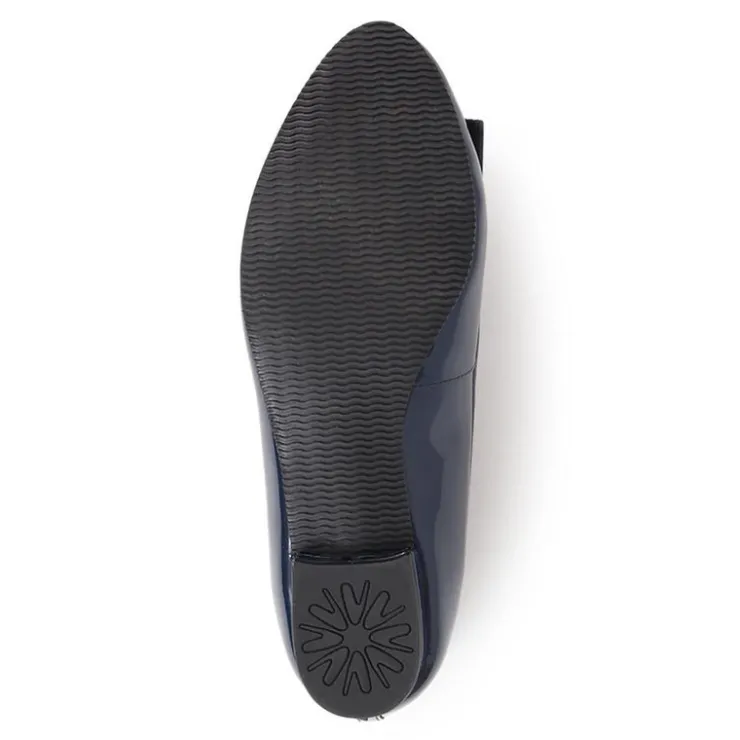 Women Soleil Wide Leather Ballet Pumps -