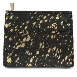 Women Jones Bootmaker Wylie Fold-Over Metallic Clutch -
