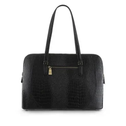 Women Jones Bootmaker Wynter Croc Leather Shoulder Bag -