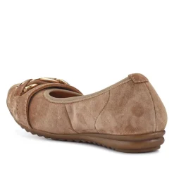 Women Jones Bootmaker Yvette Leather Wide-Fit Ballet Pumps -